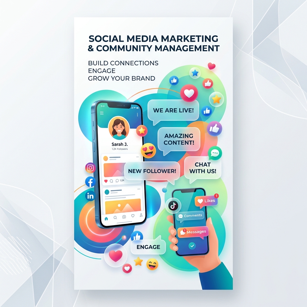 Social media marketing and audience engagement strategy